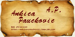 Ankica Paučković vizit kartica